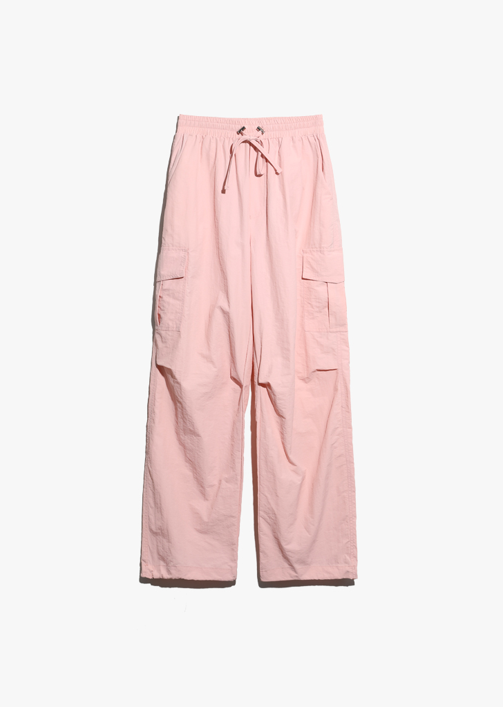 String Cargo Sharing Jogger Pants [Pink]