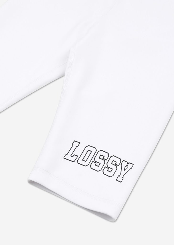 Lossy Biker Shorts [White]