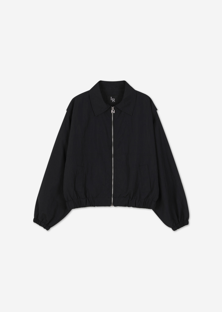 Windbreaker Crop Jacket [Black]
