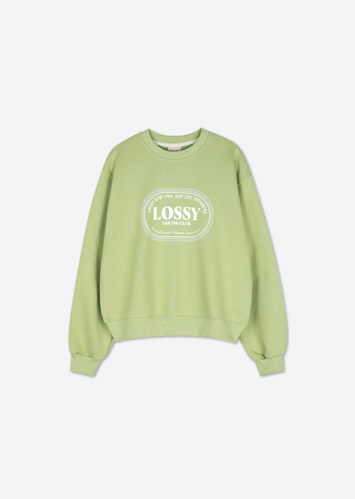 lossy Rope Round Sweatshirt [Olive]
